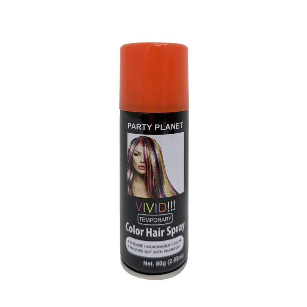 Party Planet Orange Temporary Hair Spray 80g PP50253