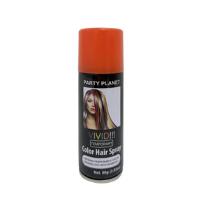 Party Planet Orange Temporary Hair Spray 80g PP50253