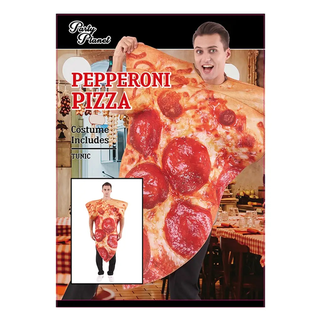 Party Planet Pepperoni Pizza Costume One Size PP98401-ONE SIZE
