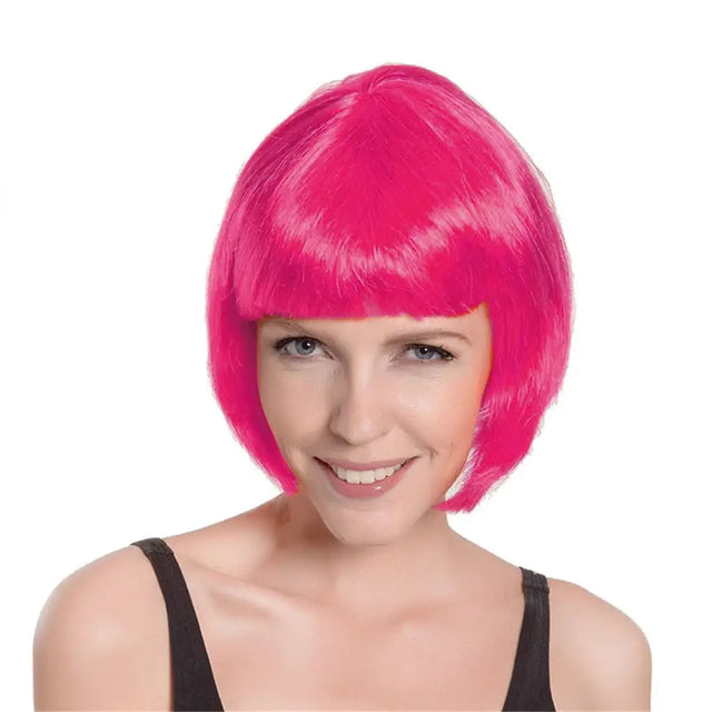 Party Planet Pink Bob Wig A96253