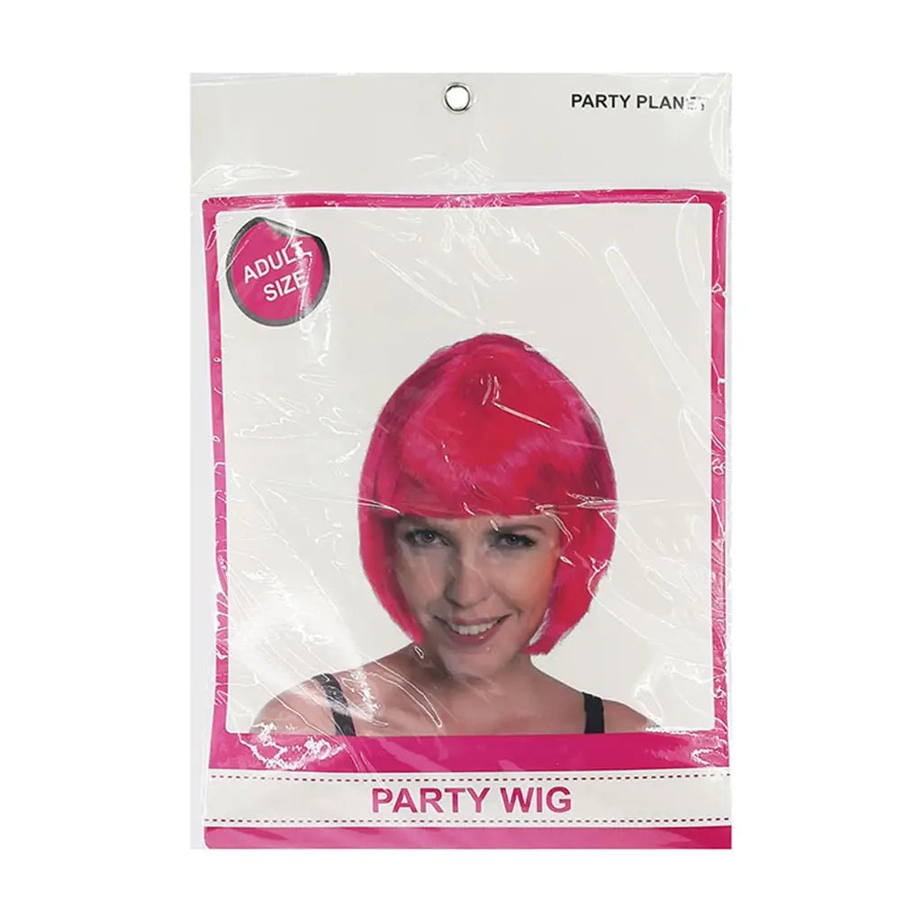 Party Planet Pink Bob Wig A96253