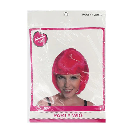 Party Planet Pink Bob Wig A96253