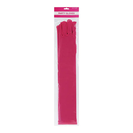 Party Planet Pink Long Stain Gloves A96239