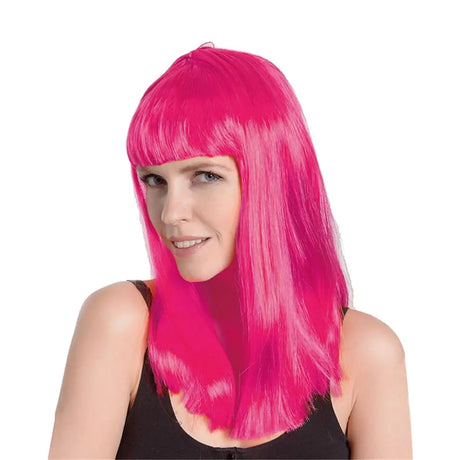 Party Planet Pink Long Wig A96260