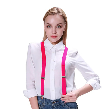 Party Planet Pink Suspenders A96161