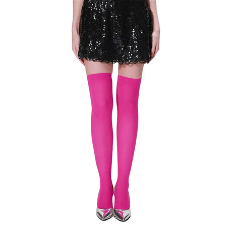 Party Planet Pink Thigh High Stockings A96222