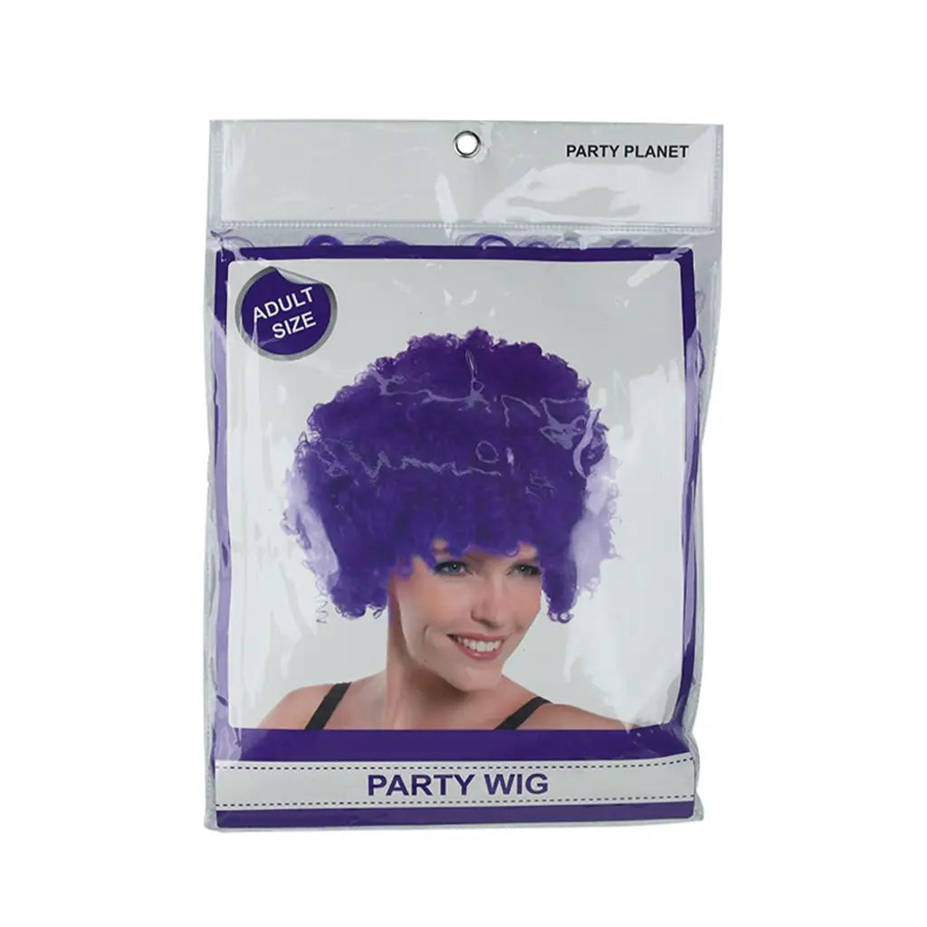 Party Planet Purple Afro Wig PP37612