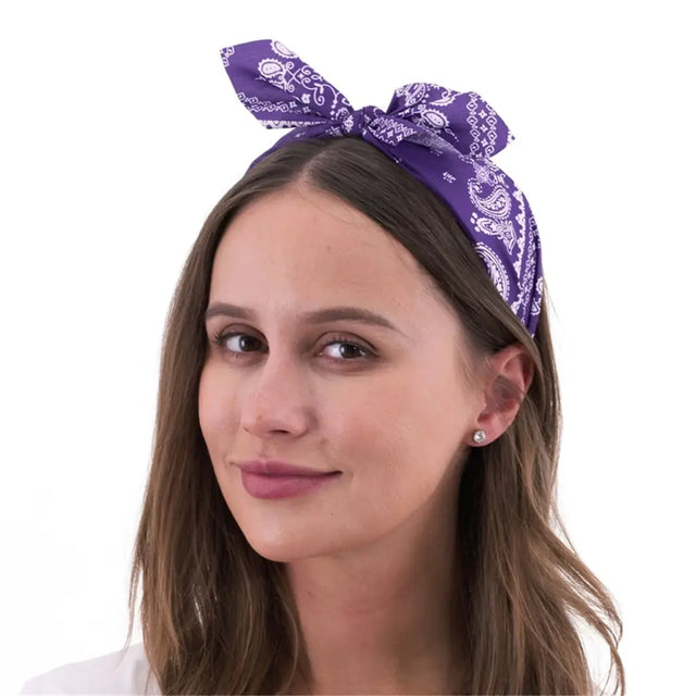Party Planet Purple Retro Printed Headband PP51458