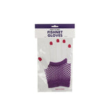Party Planet Purple Short Fishnet Gloves PP37766