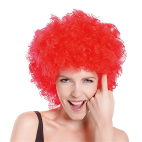 Party Planet Red Afro Wig A97625