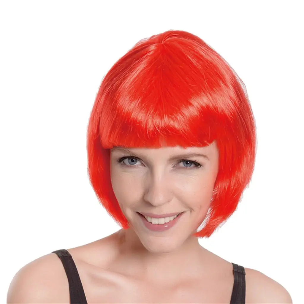 Party Planet Red Bob Wig A97632