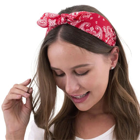 Party Planet Red Retro Printed Headband PP51380