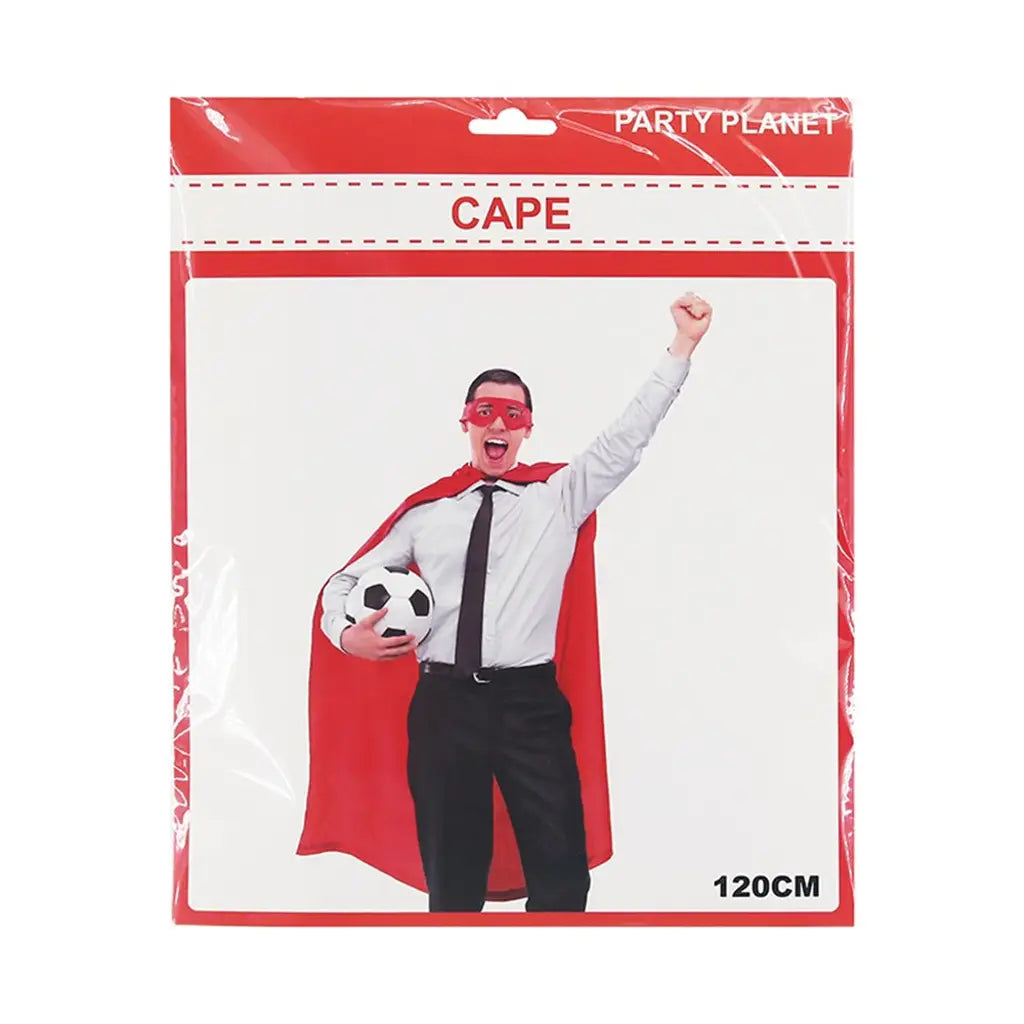 Party Planet Red Team Supporter Cape 120cm A158838
