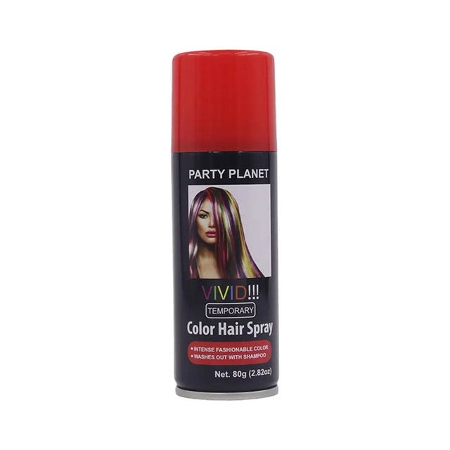 Party Planet Red Temporary Hair Spray 80g PP19727