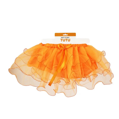 Party Planet Ruffled Edge 4 Layer TuTu Orange 36cm PP21055