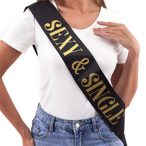 Party Planet Sexy & Single Sash PP51885