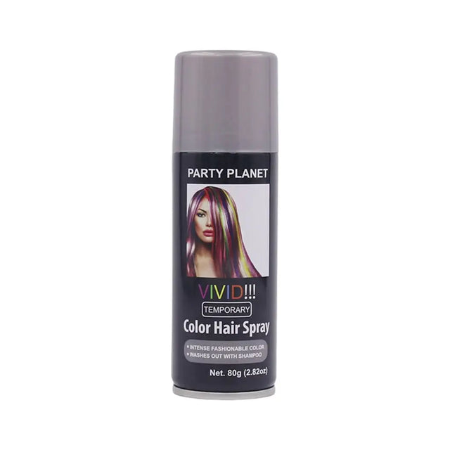 Party Planet Sliver Temporary Hair Spray 80g PP19765