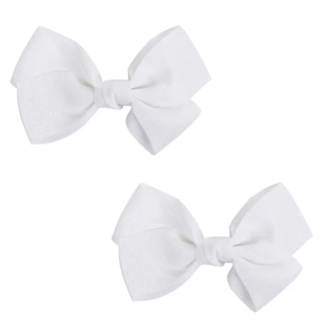 Party Planet White Bow Hair Clip 2PK PP11377