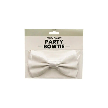 Party Planet White Bow Tie A100998