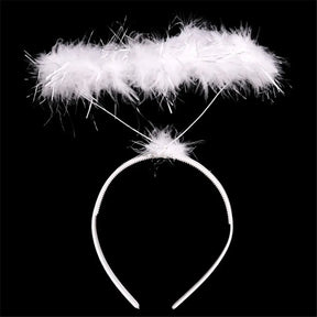 Party Planet White Feather Angel Halo Headband A246429-F