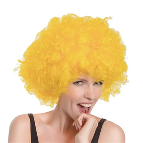 Party Planet Yellow Afro Wig A96796