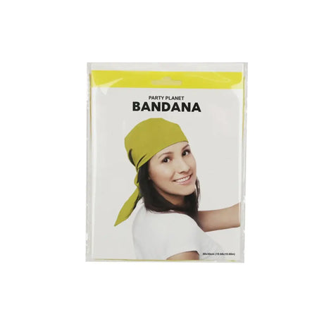 Party Planet Yellow Bandana 50x50cm A111840