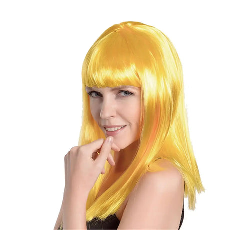 Party Planet Yellow Long Wig A96819