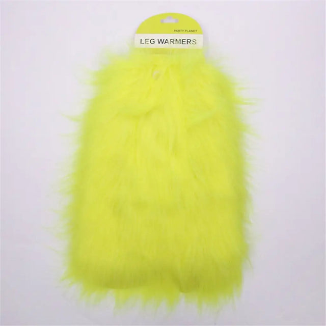 Party Planet Yellow Plush Leg Warmers PP89150