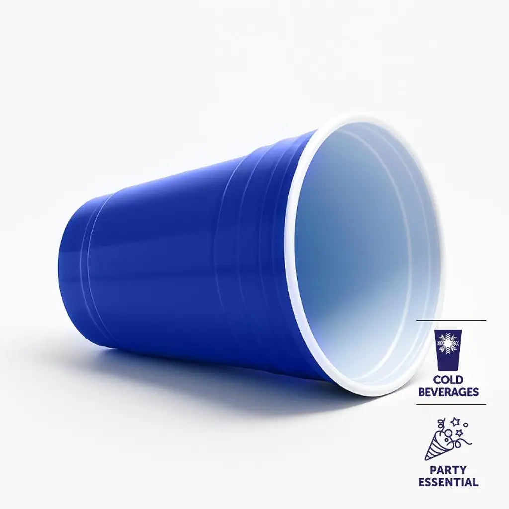 Partyware Drinkware Reusable Plastic Cup American Blue 500ml 263882