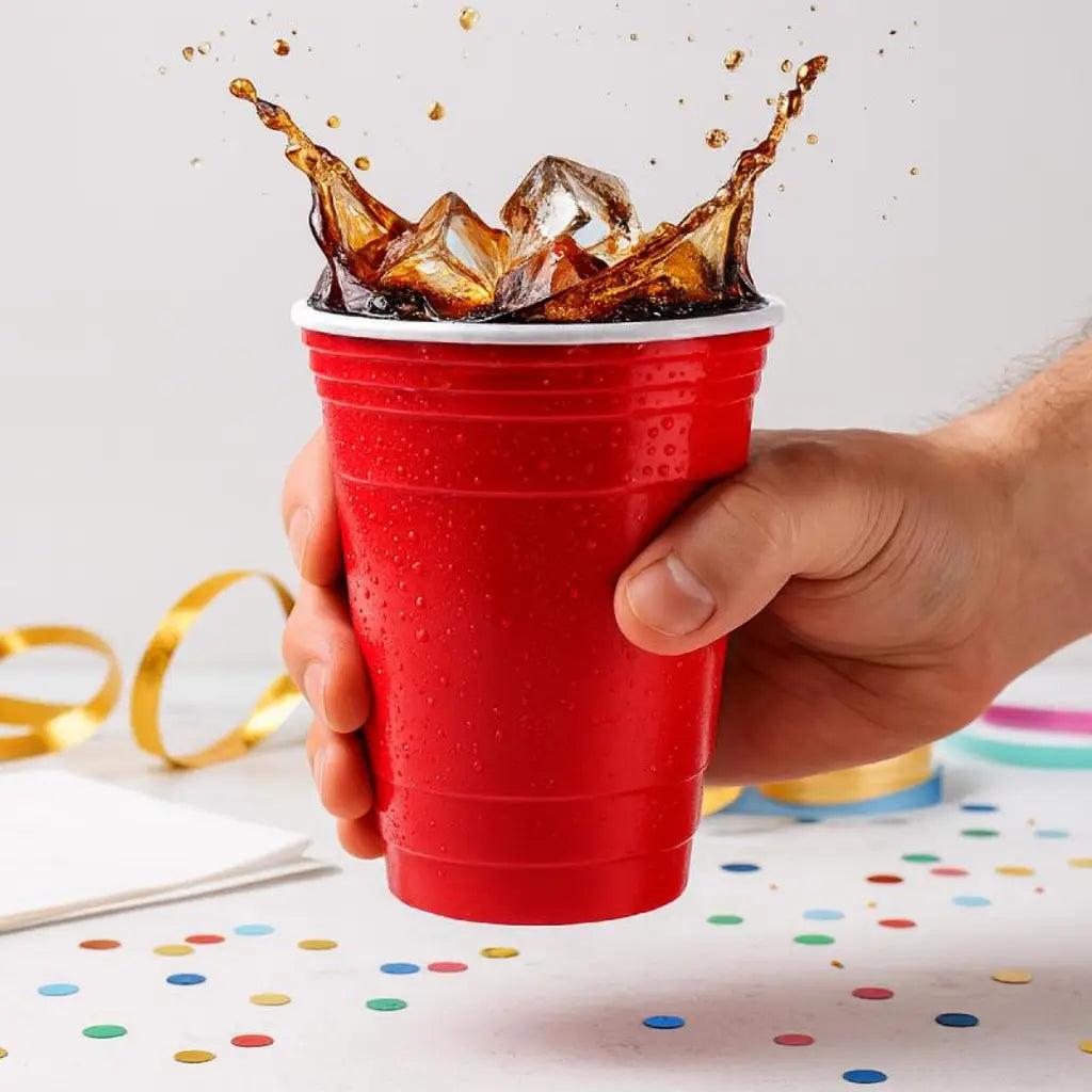 Partyware Drinkware Reusable Plastic Cup American Red 500ml 263875