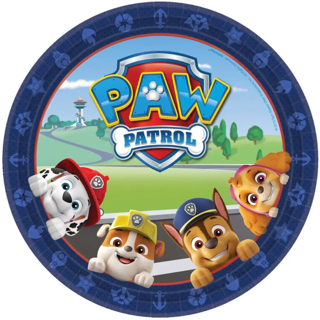 Paw Patrol Adventures Paper Plates 23cm 8Pk 88057080