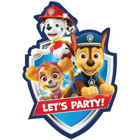 Paw Patrol Adventures Postcard Invitations 8Pk 492441