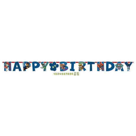 Paw Patrol Jumbo Add-An-Age Letter Banner 120151.56