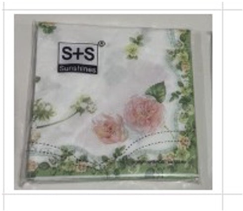 Sunshines Lunch Napkins Assorted Designs 33x33cm 20Pk