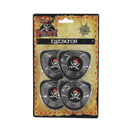 Pirate Eye Patch 4Pk A138670