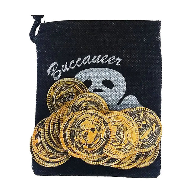 Pirate Gold Coins & Pouch A137192
