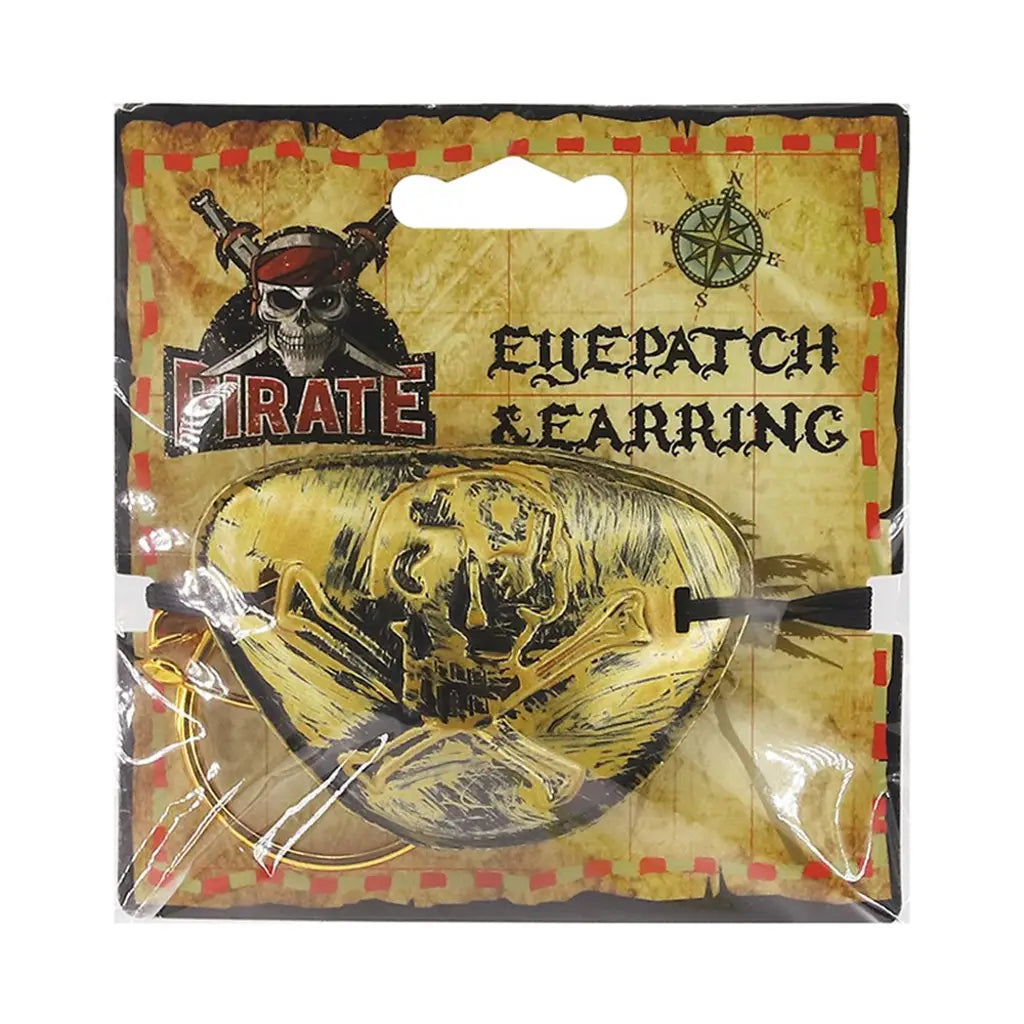 Pirate Gold Eye Patch Earring A137307