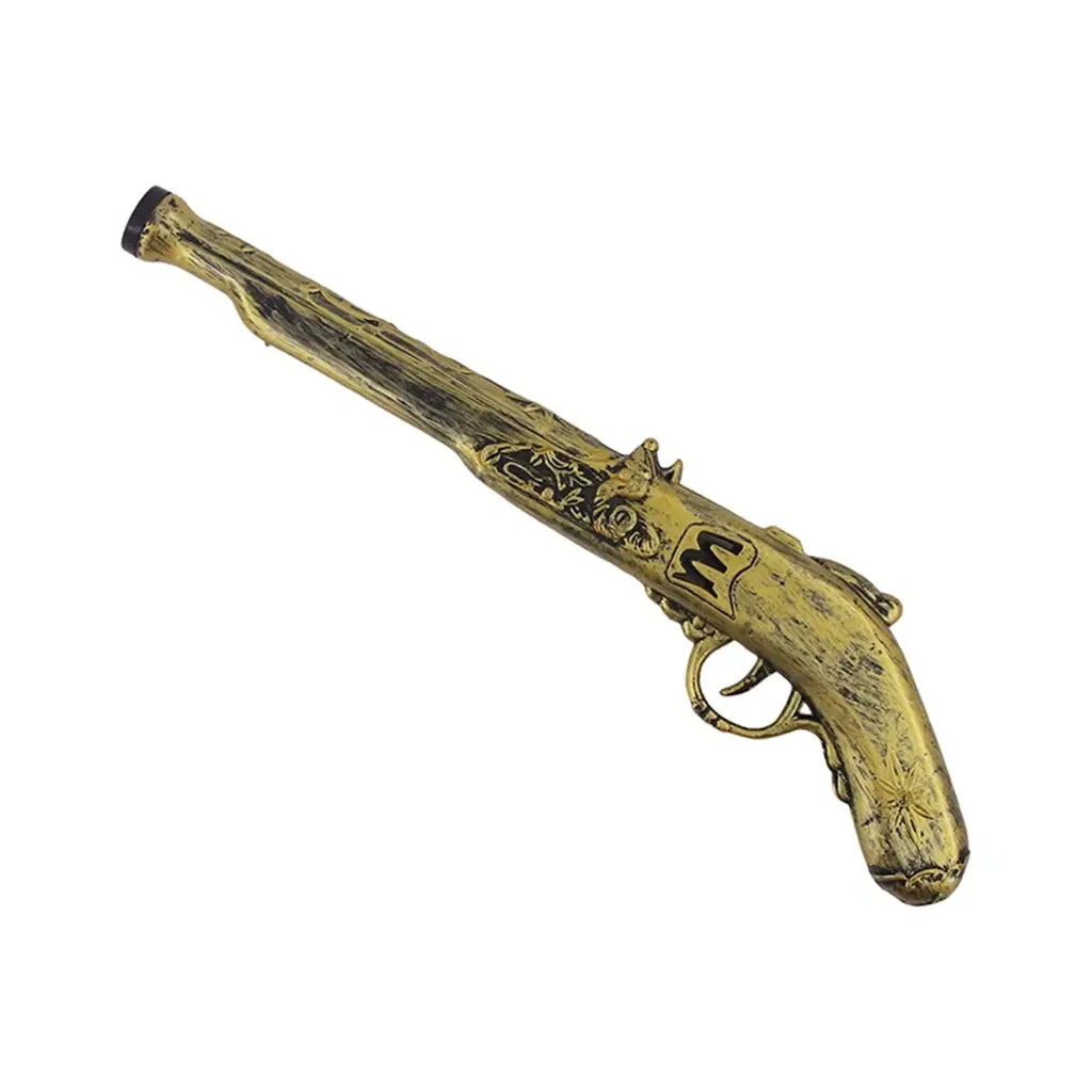 Pirate Gold Plastic Musket Gun A137239