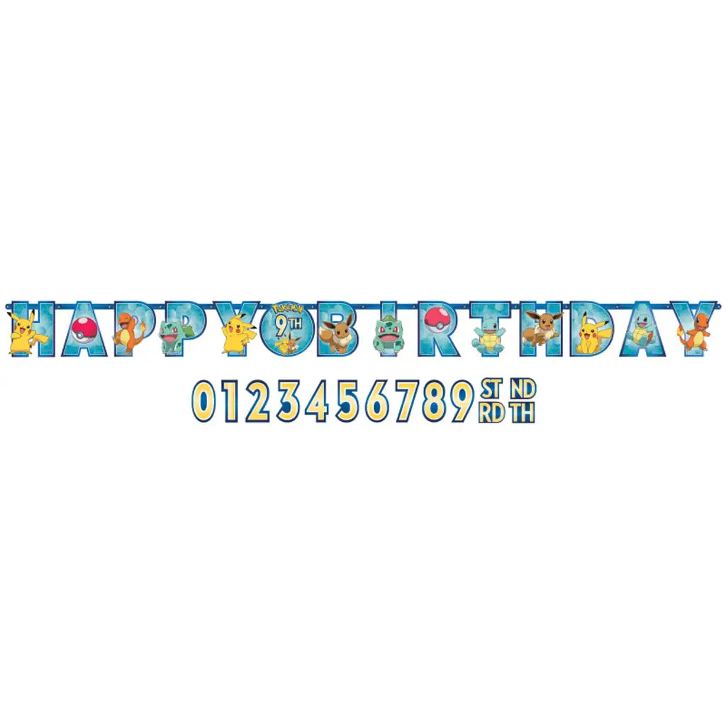 Pokemon Jumbo Add-An-Age Letter Banner 122408