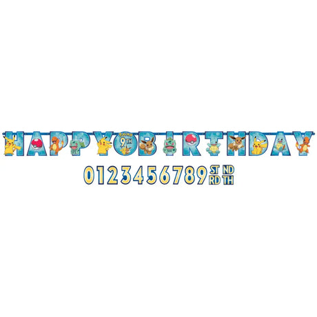 Pokemon Jumbo Add-An-Age Letter Banner 122408