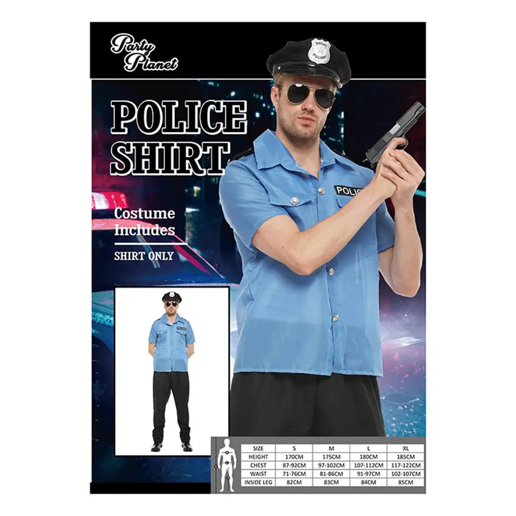 Policeman Shirt Costume Including Shirt PP25513