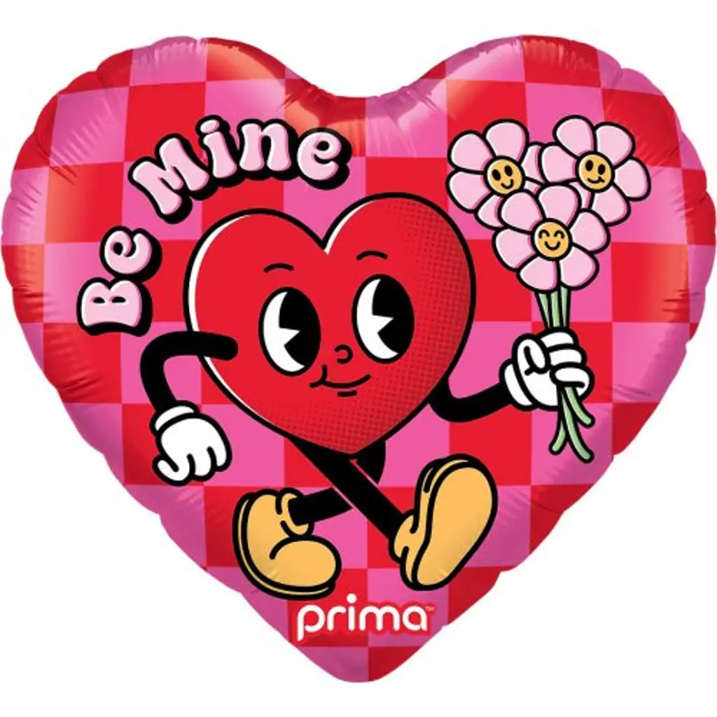 Prima Foil Balloon Be Mine Valentine Buddy 18in P633809