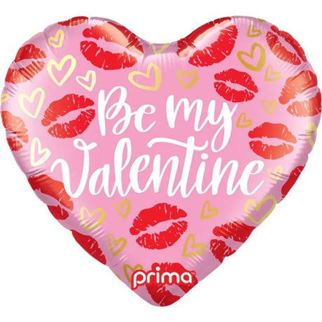 Prima Foil Balloon Be My Valentine Kisses 18in P633687