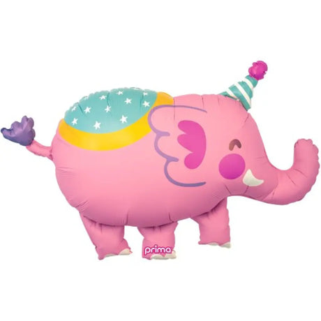 Prima Foil Balloon Circus Pink Elephant 39in P625811