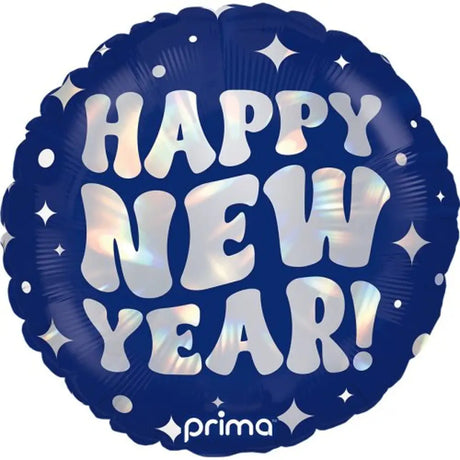 Prima Foil Balloon Happy New Year Holo 18in P627792