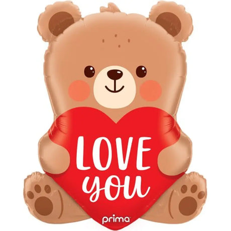 Prima Foil Balloon Love You Bear 27in P634240