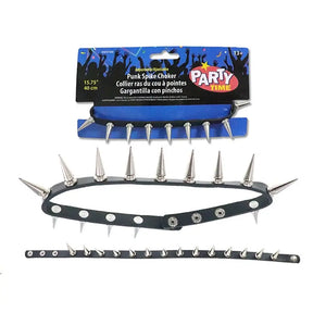 Punk Spike Chocker Adjustable 40cm HW37436