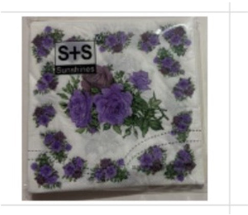 Sunshines Lunch Napkins Assorted Designs 33x33cm 20Pk