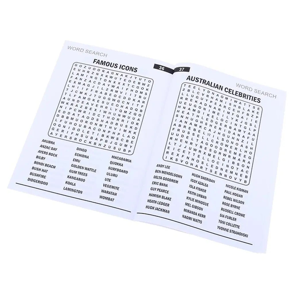 Puzzle Book Wordsearch Australian Theme 270x195mm 48Pg 289974