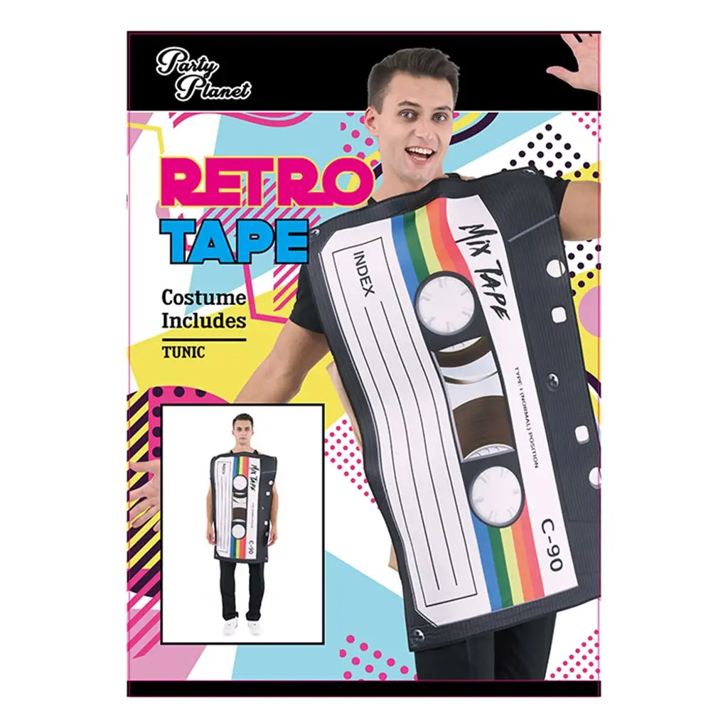 Retro Cassette Tape Costume-One Size PP99699-ONE SIZE
